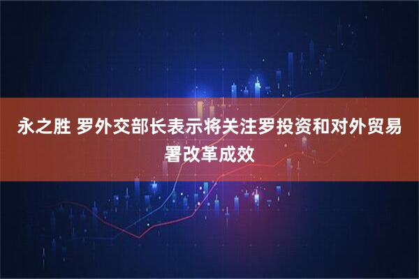 永之胜 罗外交部长表示将关注罗投资和对外贸易署改革成效