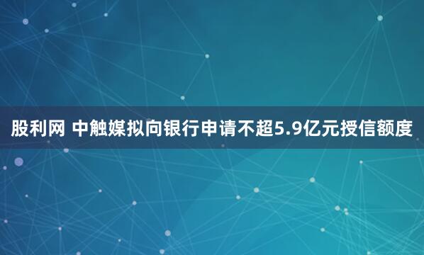 股利网 中触媒拟向银行申请不超5.9亿元授信额度