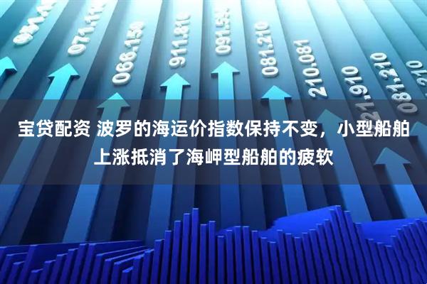 宝贷配资 波罗的海运价指数保持不变，小型船舶上涨抵消了海岬型船舶的疲软